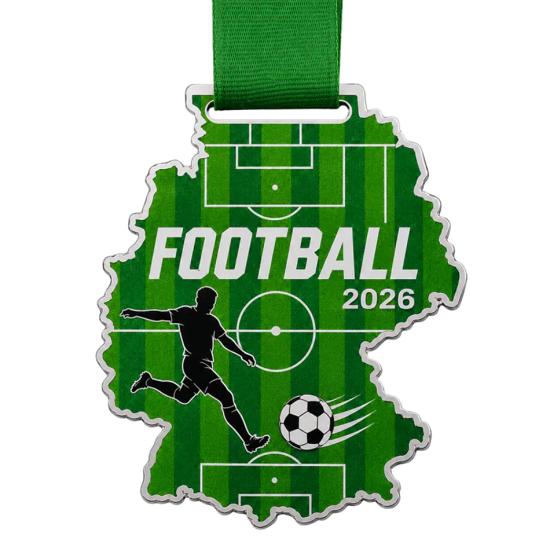 Printed steel medals